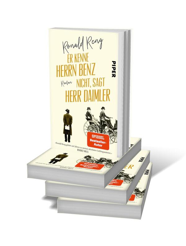 Bücherstapel des Buches „Er kenne Herrn Benz nicht, sagt Herr Daimler“