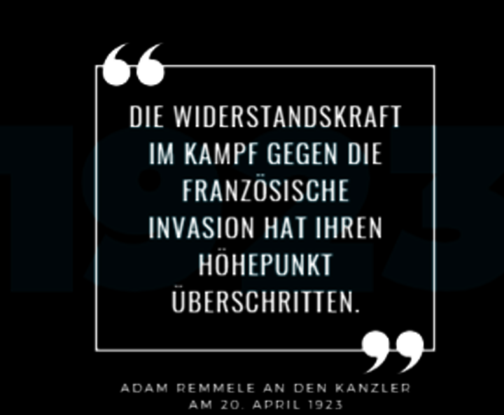 Reuth, 1923 Kampf um die Republik: Zitat zum Jahr 1923