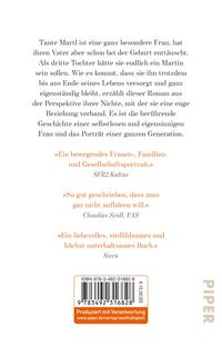 Rückansicht des Buches „Tante Martl“