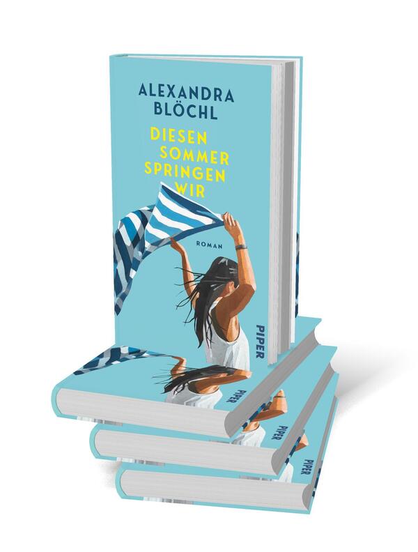 Bücherstapel des Buches „Diesen Sommer springen wir“