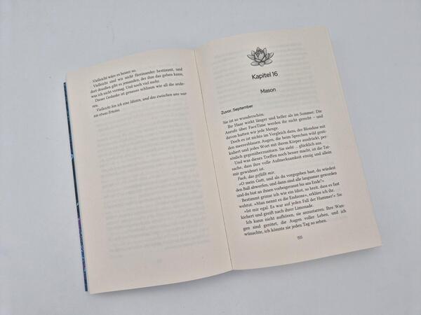 Außenansicht des Buches „Promise me not“
