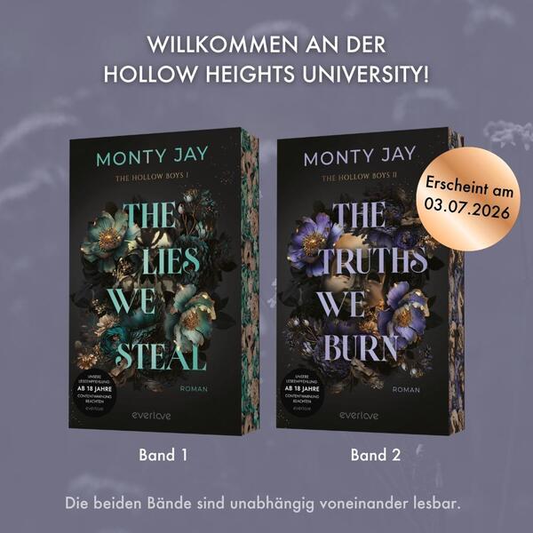 Außenansicht des Buches „The Lies we steal“