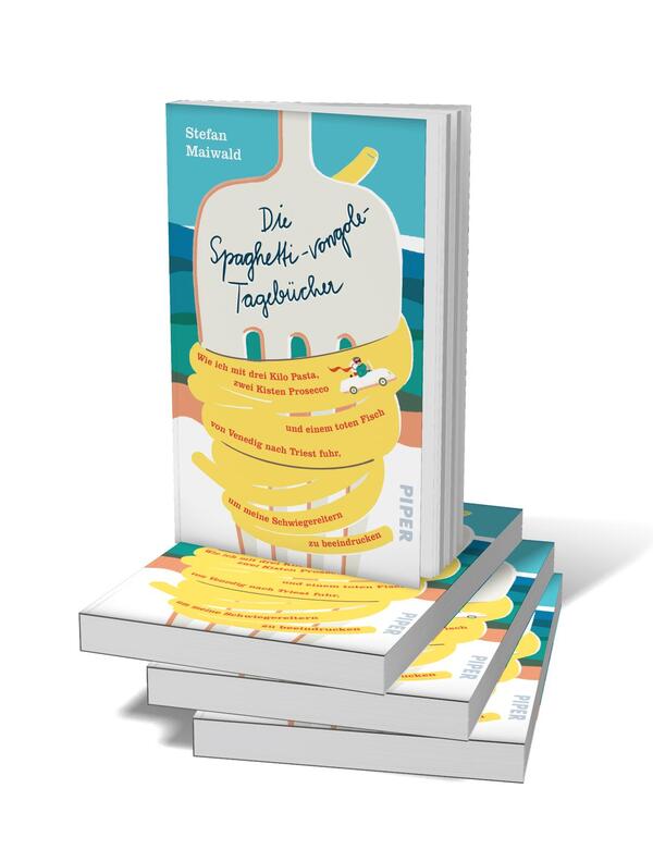 Bücherstapel des Buches „Die Spaghetti-vongole-Tagebücher“