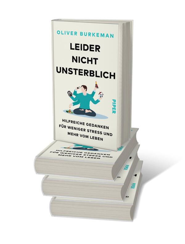 Bücherstapel des Buches „Leider nicht unsterblich“