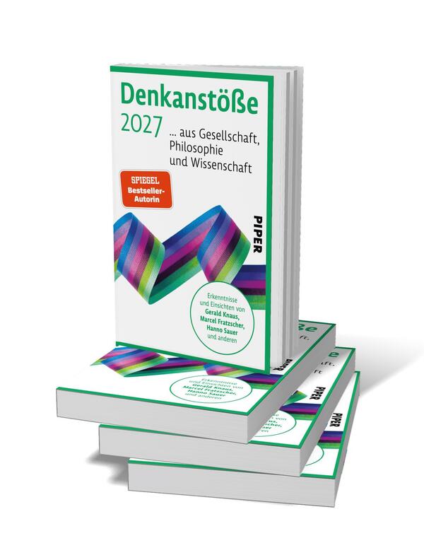 Bücherstapel des Buches „Denkanstöße 2027“