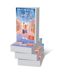 Bücherstapel des Buches „Beneath the Stands“