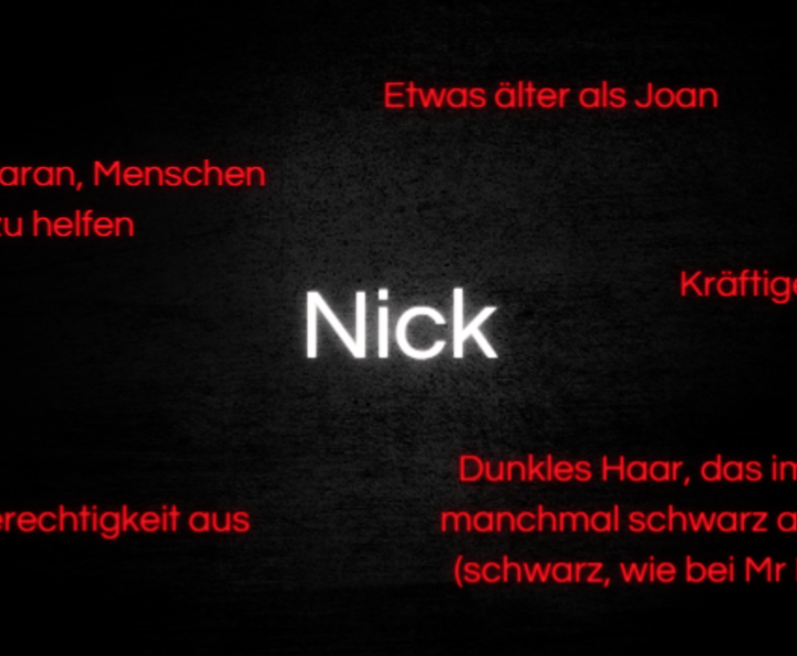 Personenbeschreibung von Nick aus Vanessa Lens „Only a Monster“