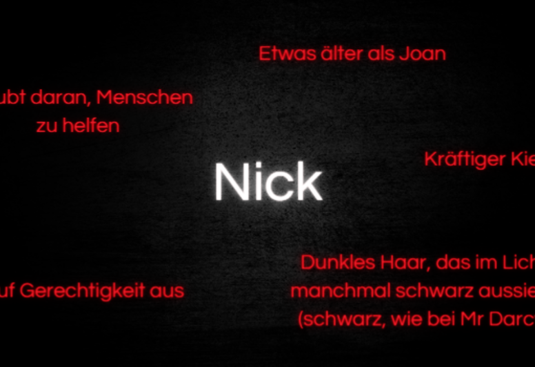 Personenbeschreibung von Nick aus Vanessa Lens „Only a Monster“