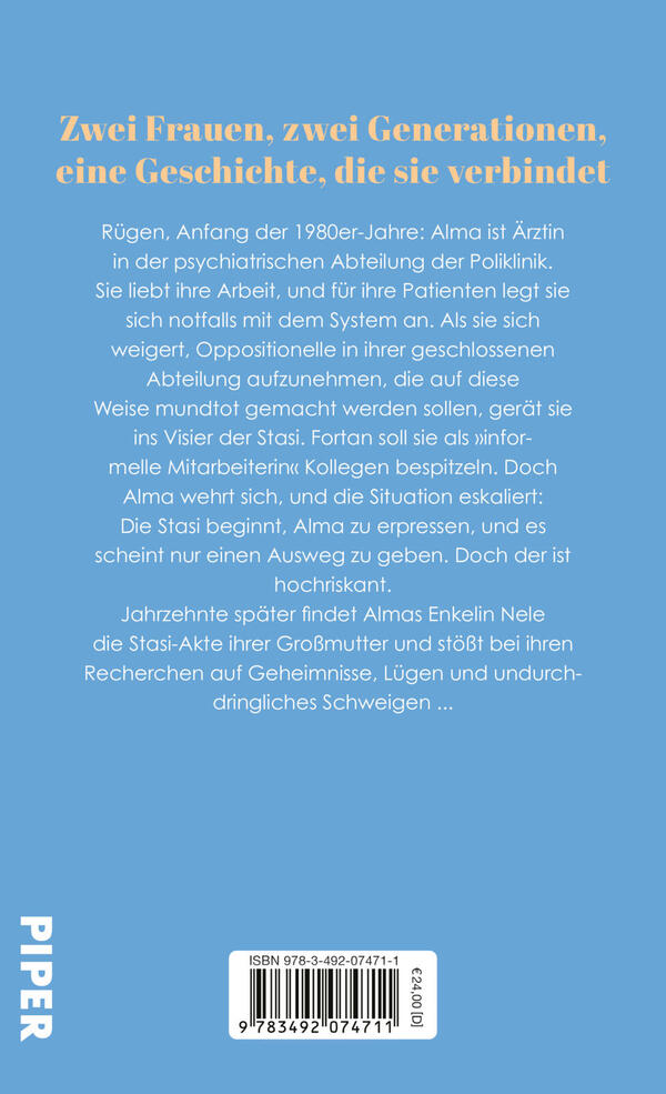 Rückansicht des Buches „Die Akte Alma“