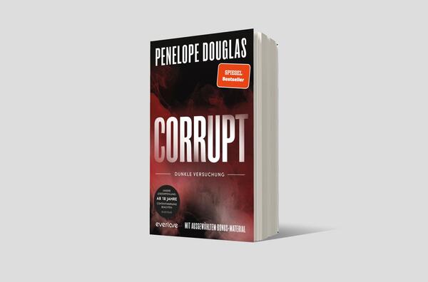 Außenansicht des Buches „Corrupt – Dunkle Versuchung“