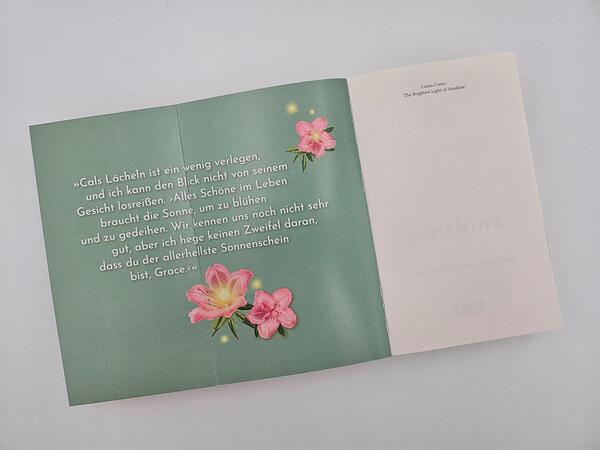 Außenansicht des Buches „The Brightest Light of Sunshine“