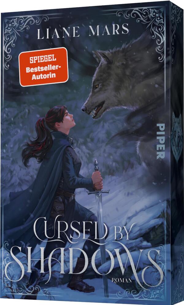 Außenansicht des Buches „Cursed by Shadows“