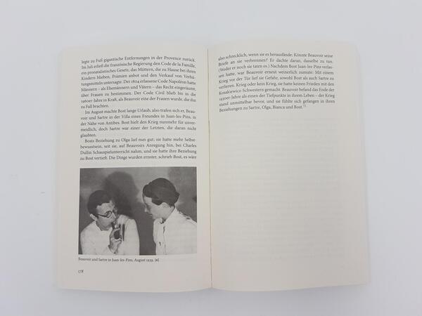 Innenansicht des Buches „Simone de Beauvoir“