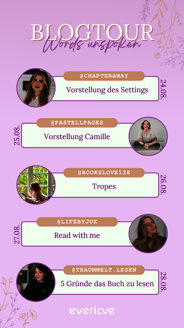 Termine der Blogtour auf Instagram