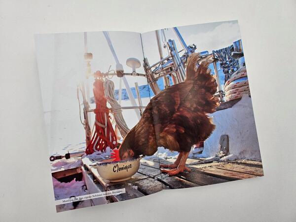 Außenansicht des Buches „Seefahrt mit Huhn“