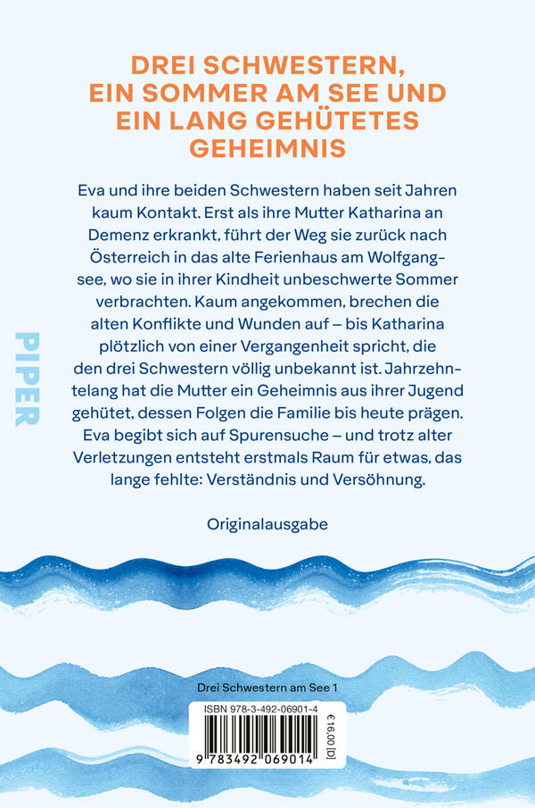 Rückansicht des Buches „Sommer im Seehaus“