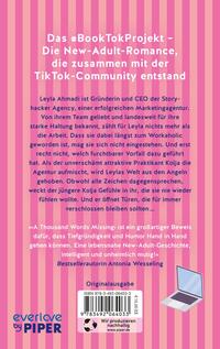 Rückansicht des Buches „A Thousand Words Missing“ 