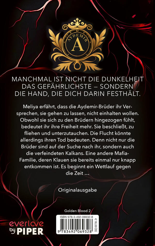 Rückansicht des Buches „Golden Blood – A Deathly Promise “