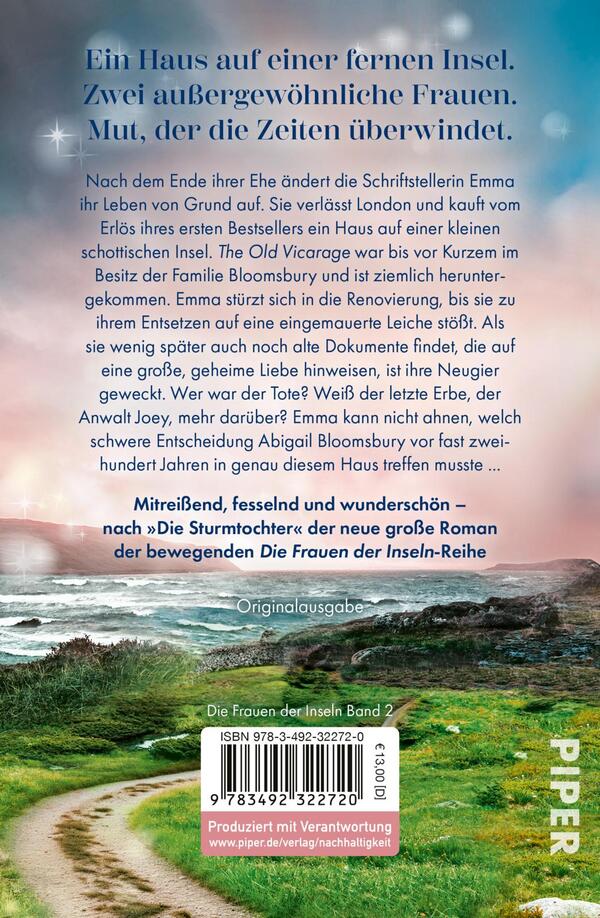 Rückansicht des Buches „Die Gezeitentochter“