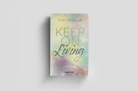 Außenansicht des Buches „Keep on Living“