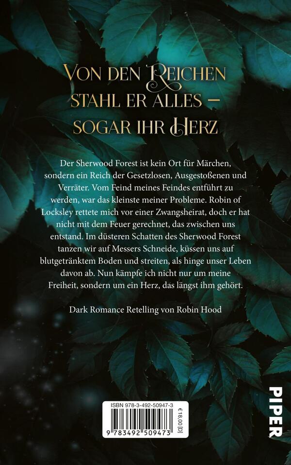 Rückansicht des Buches „Thief of Hearts - Liebe ist Verrat“