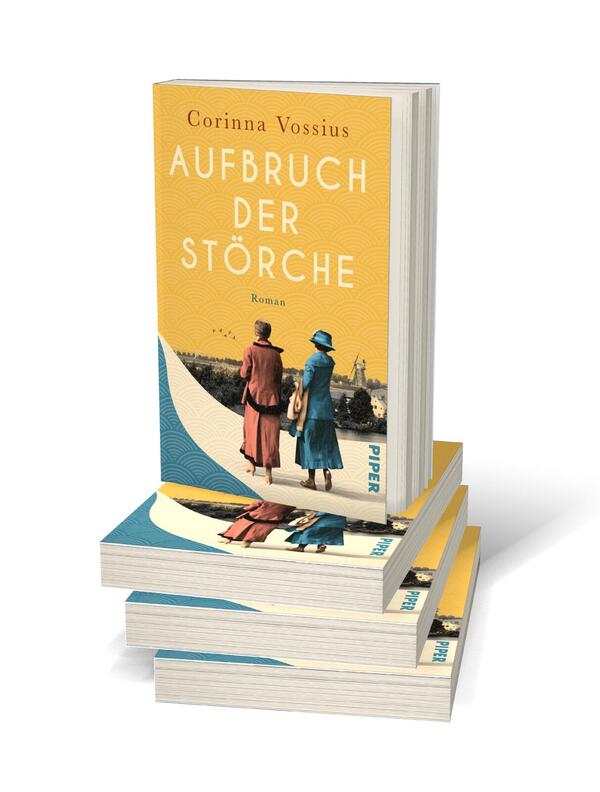 Bücherstapel des Buches „Aufbruch der Störche“
