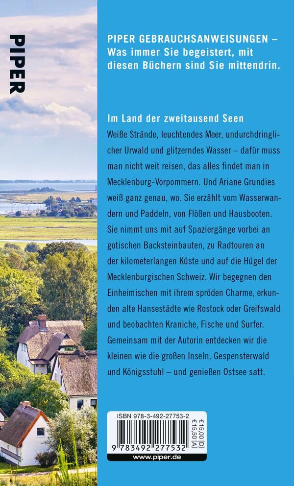 Rückansicht des Buches „Gebrauchsanweisung für die Ostsee und Mecklenburg-Vorpommern“