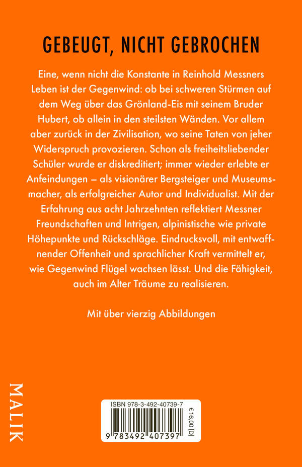Rückansicht des Buches „Gegenwind“