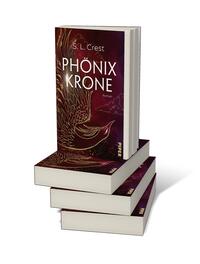 Bücherstapel des Buches „Phönixkrone“