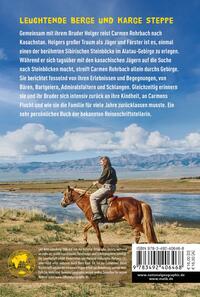 Rückansicht des Buches „Wildes Kasachstan“