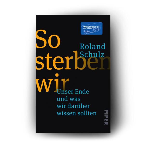 Außenansicht des Buches „So sterben wir“
