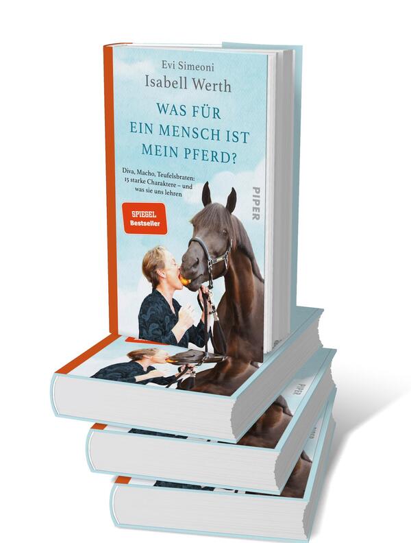 Bücherstapel des Buches „Was für ein Mensch ist mein Pferd?“