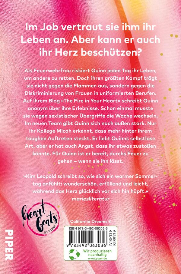 Rückansicht des Buches „The Fire in Your Heart“