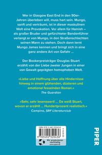 Rückansicht des Buches „Young Mungo“ 