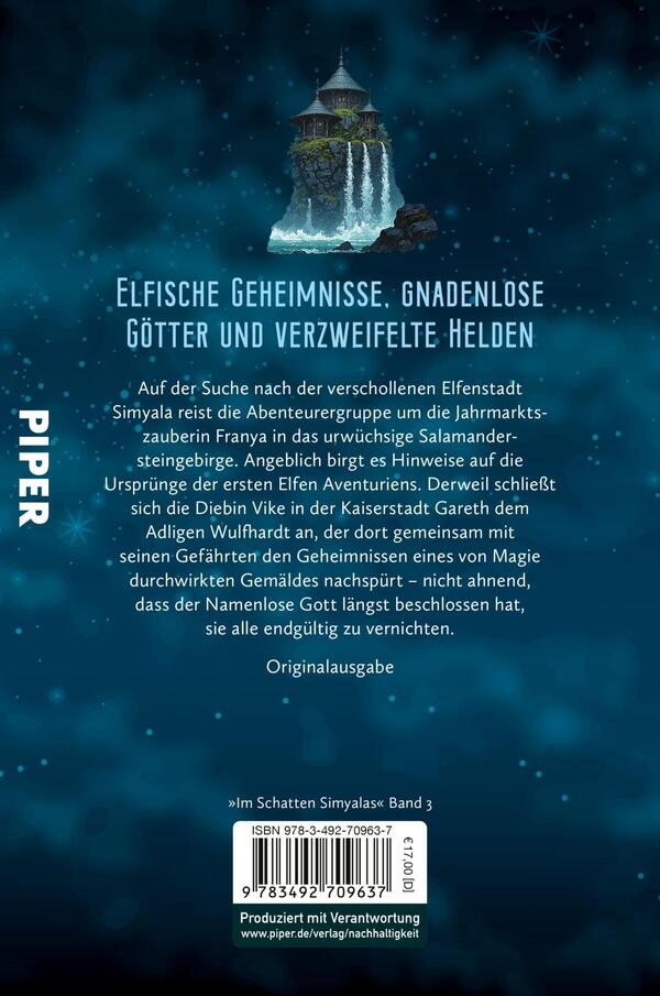 Rückansicht des Buches „Der dunkle Brunnen“