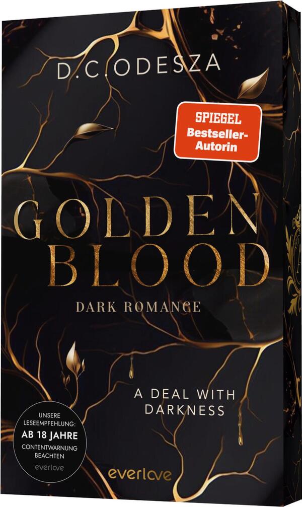 Außenansicht des Buches „Golden Blood – A Deal with Darkness “