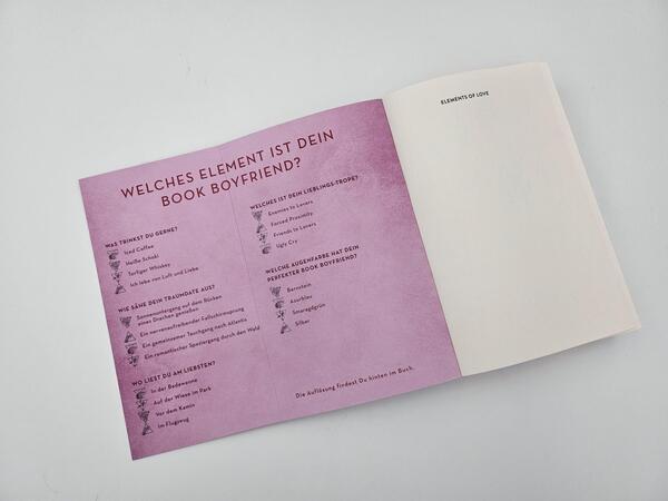 Innenansicht des Buches „Elements of Love“