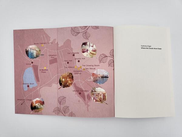 Innenansicht des Buches „Where the Clouds Move Faster“
