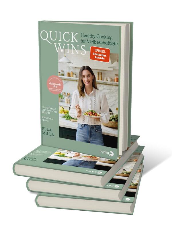 Bücherstapel des Buches „Deliciously Ella – QUICK WINS   “