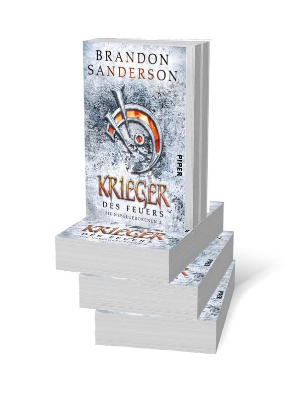 Bücherstapel des Buches „Krieger des Feuers“