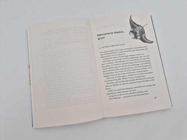 Außenansicht des Buches „Segeljungs“