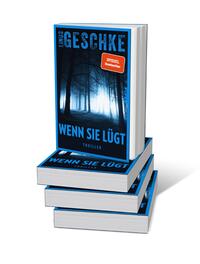 Bücherstapel des Buches „Wenn sie lügt“