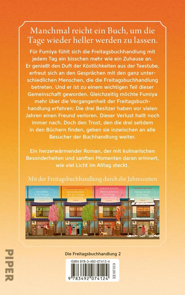 Rückansicht des Buches „Sommerleuchten über der Freitagsbuchhandlung “