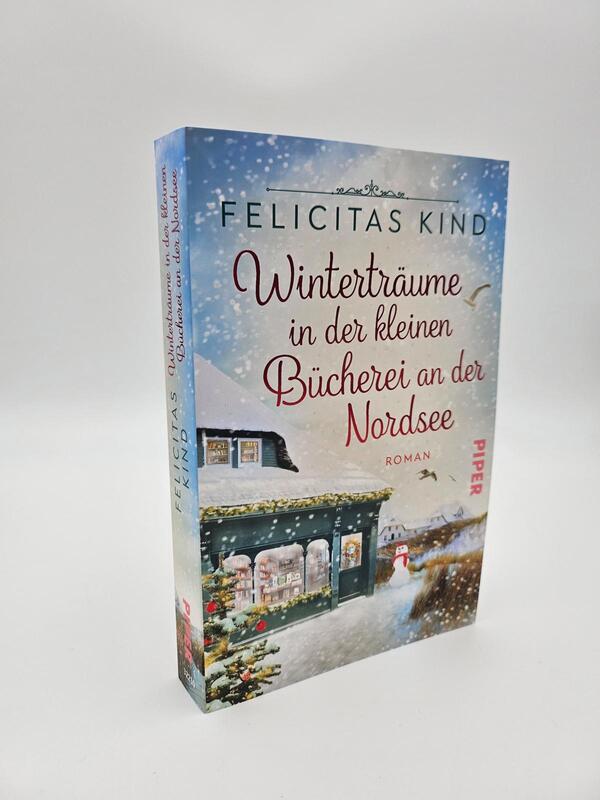 Außenansicht des Buches „Winterträume in der kleinen Bücherei an der Nordsee“