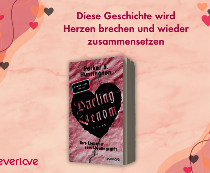 Atmosphärischer Banner mit Buchcover