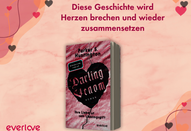 Atmosphärischer Banner mit Buchcover