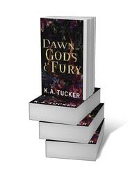Bücherstapel des Buches „A Dawn of Gods & Fury“