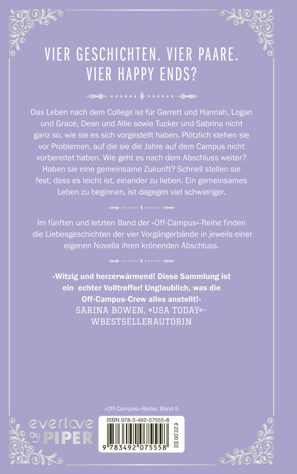 Rückansicht des Buches „The Legacy – Endlich erwachsen“