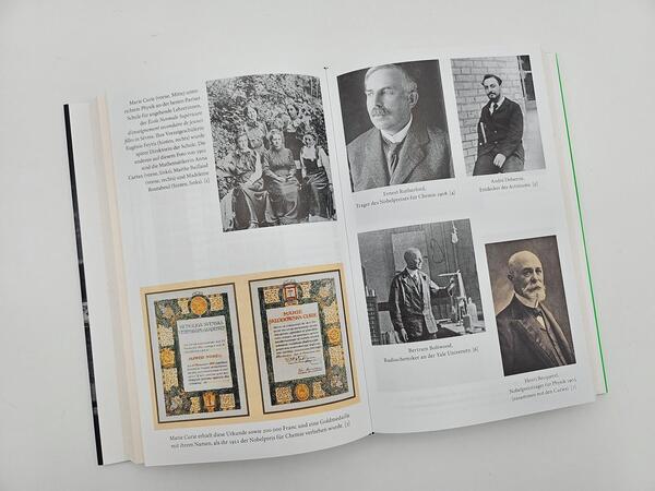 Außenansicht des Buches „Die Elemente der Marie Curie“