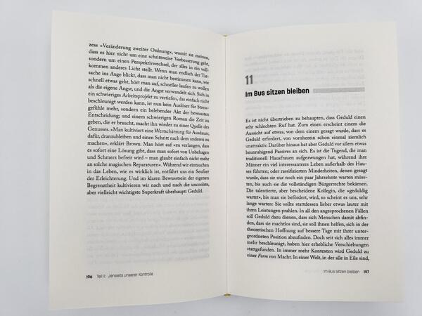 Innenansicht des Buches „4000 Wochen“